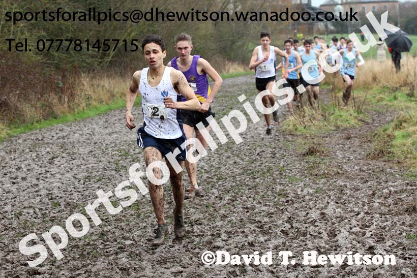 Senior boys Northern Inter Counties Schools Cross Country, Stockton. Photo: David T. Hewitson/Sports for All Pics